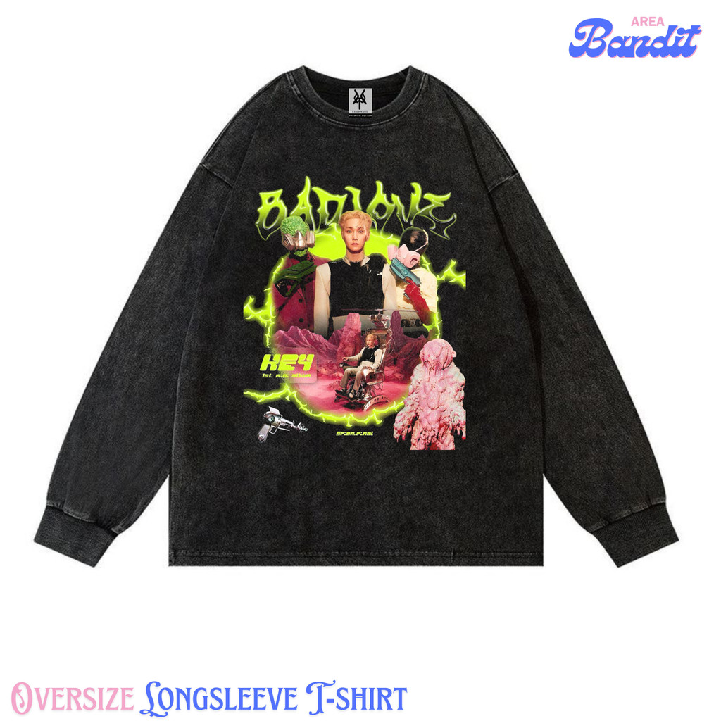 Bandit Area "Shinee key Bad love " Oversize Longsleeve T-shirt Vintage tee
