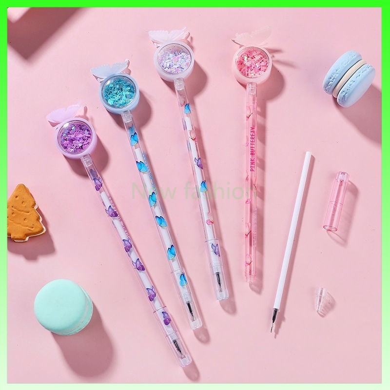 

Pulpen gel lucu / Pen Glitter Gel Tinta Hitam Lucu / 0.5