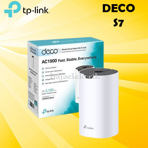 TP-Link Deco S7 AC1900 Wi-Fi Mesh Repeater Putih 2.4GHz/5GHz 1900Mbps