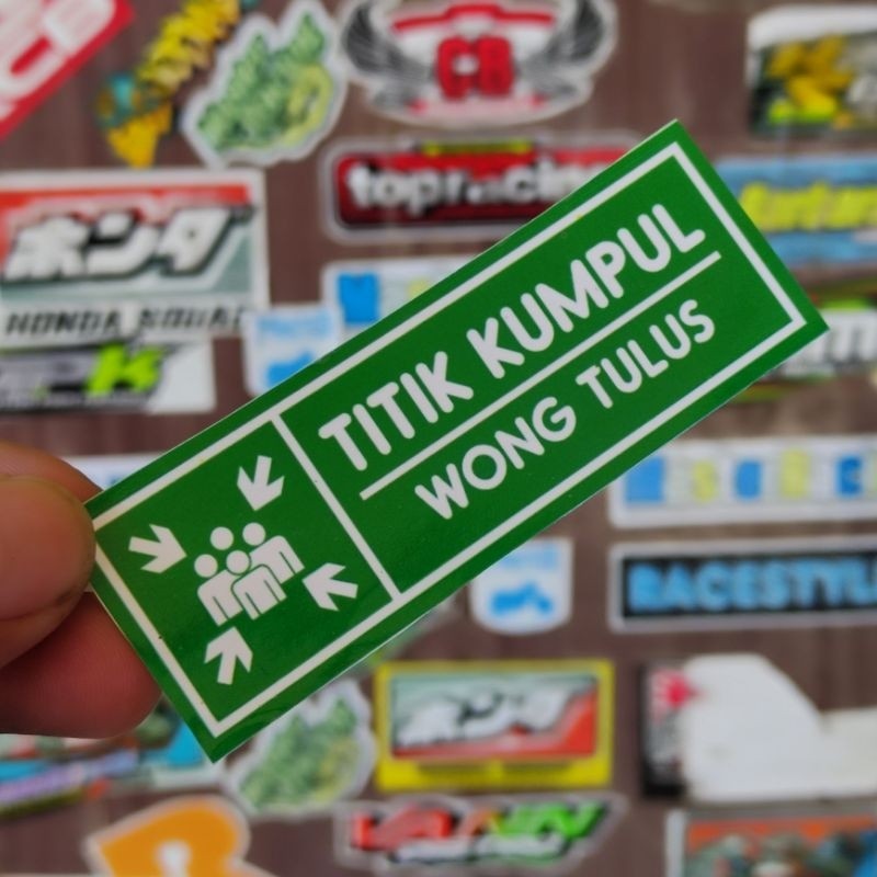 Stiker Titik Kumpul Wong Tulus Kotak | Stiker Printing Termurah