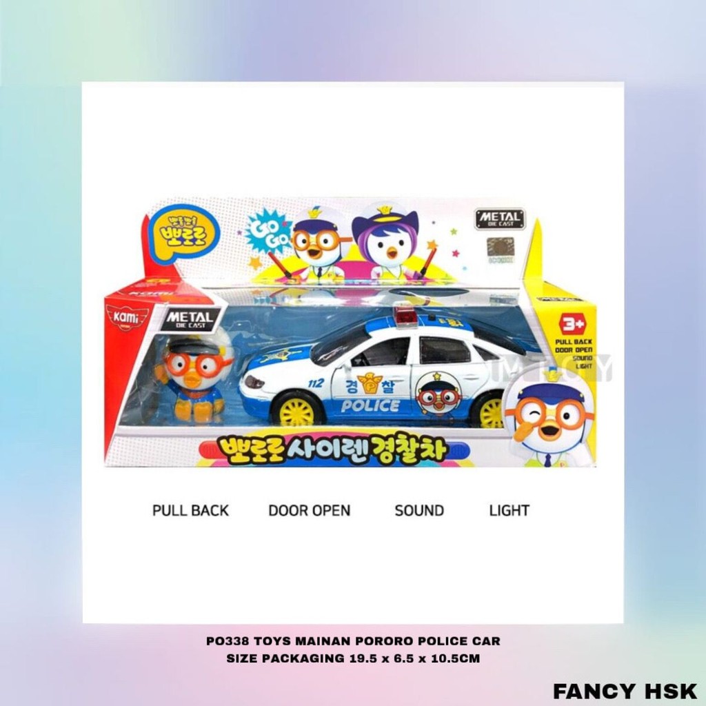 KOREA TOYS MAINAN PORORO POLICE CAR PO338