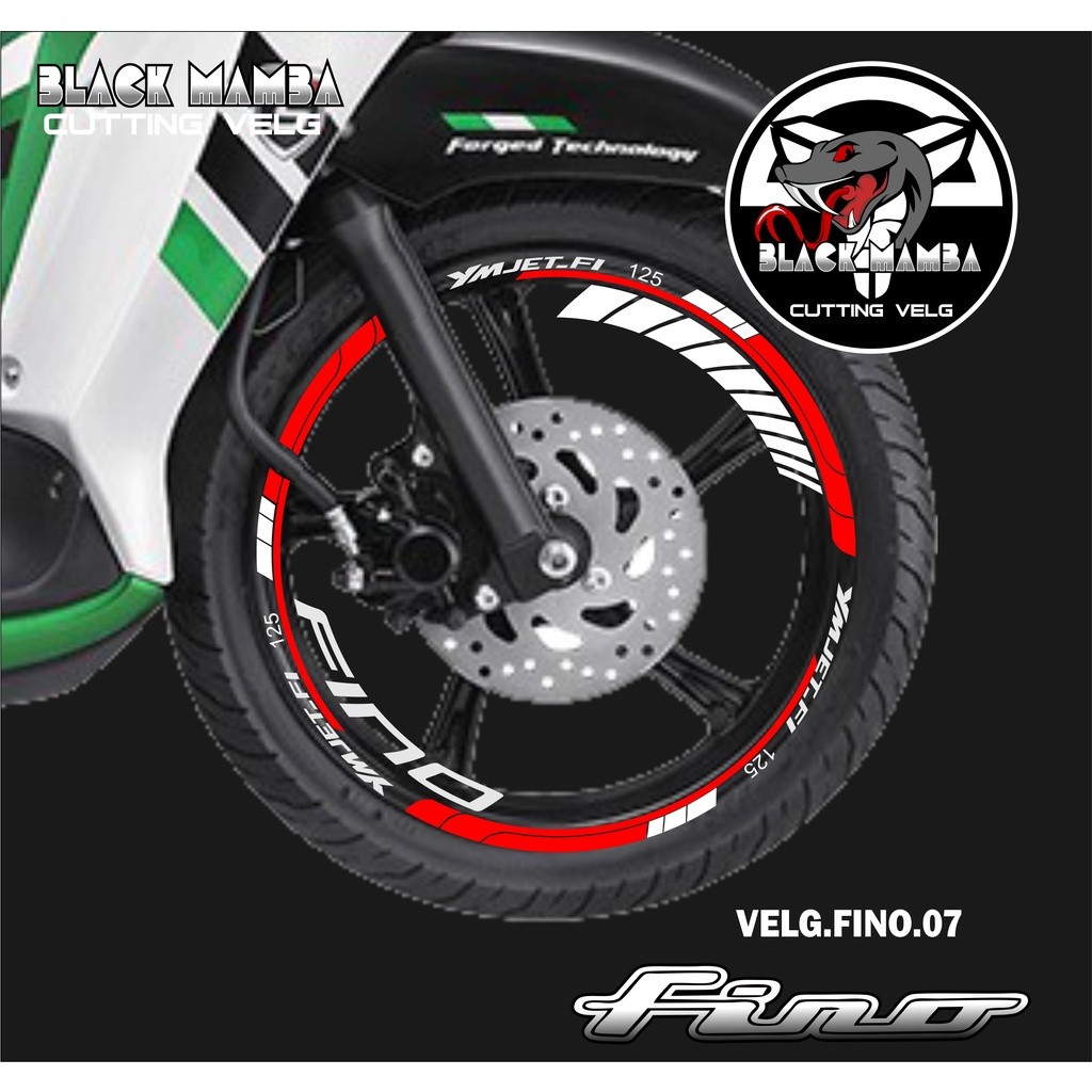 CUTTING STICKER VELG FINO - STIKER LIS LIST VARIASI BAN/VELG YAMAHA FINO