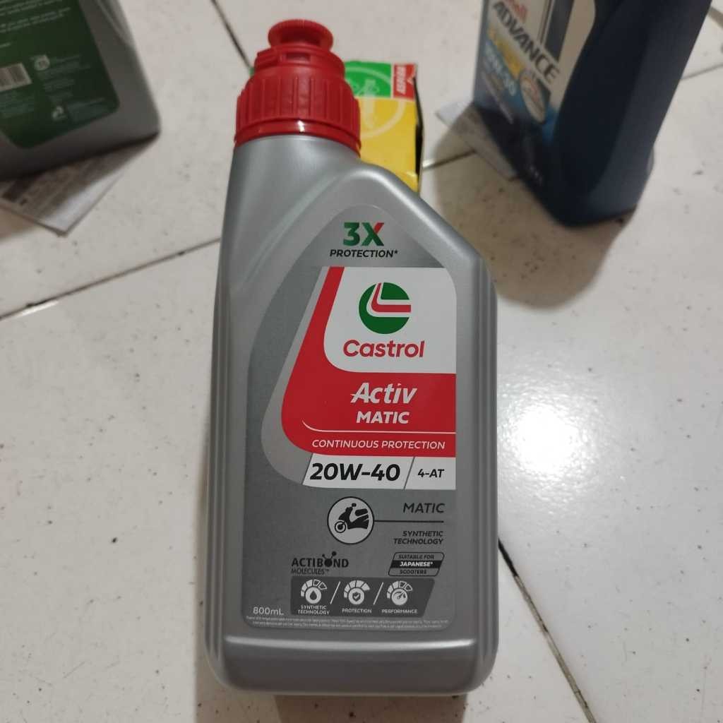 Oli castrol castrol activ matic 20w-40 . oli motor matic