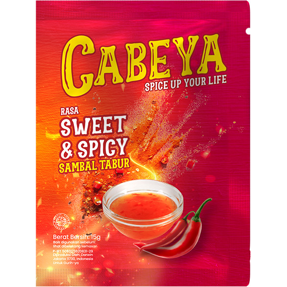 

CABEYA SAMBAL TABUR RASA SWEET & SPICY 15GR