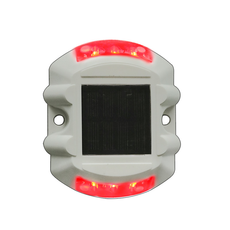 

Flash Mode White Plastic Case Garden Decoration Blinker Signal Light Waterproof Solar Road Reflective Marker