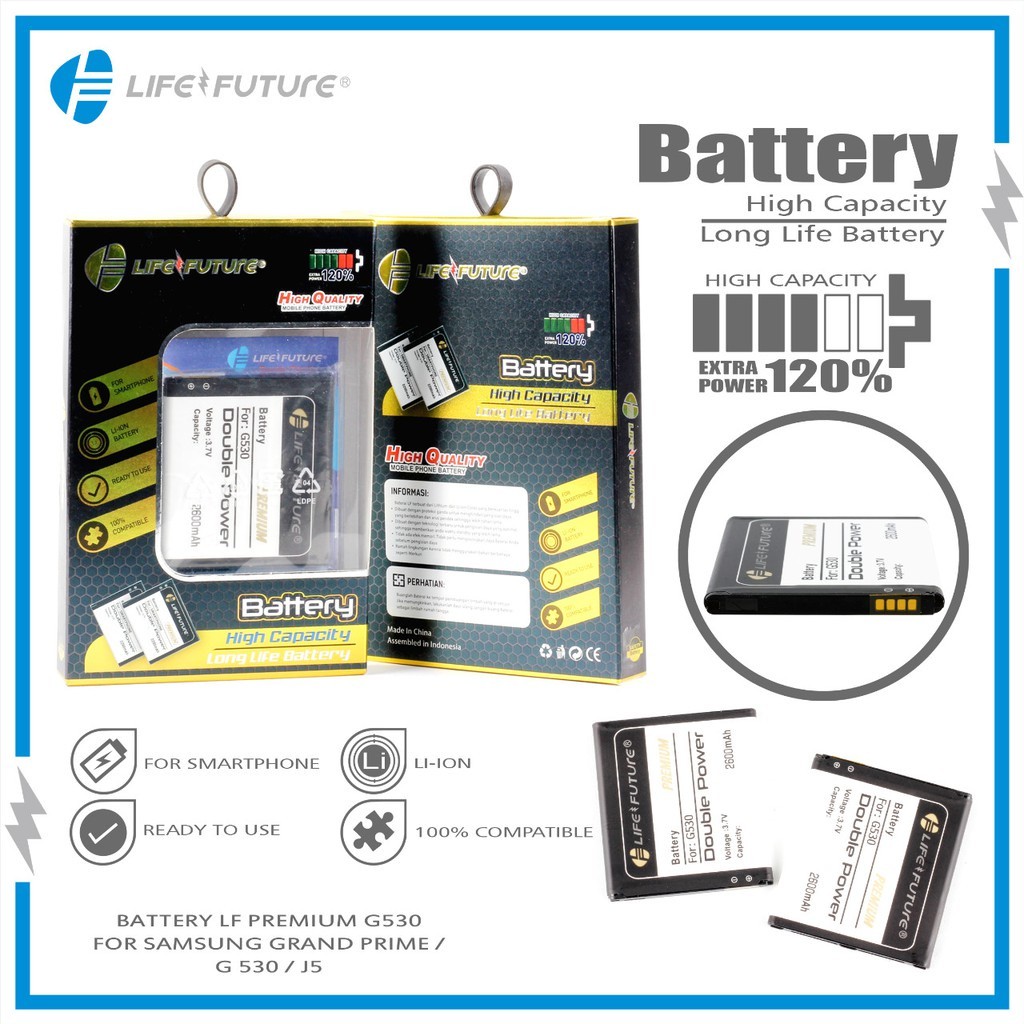 SAMSUNG BATERAI LIFE FUTURE PREMIUM G530 - J5 / A2 CORE