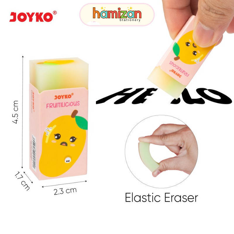 

( 1pcs ) Joyko Eraser Warna Warni ERT-135 / Penghapus Motif lucu Warna Warni ER-135 / Penghapus Eraser Joyko ERT-135 Fruitilicious