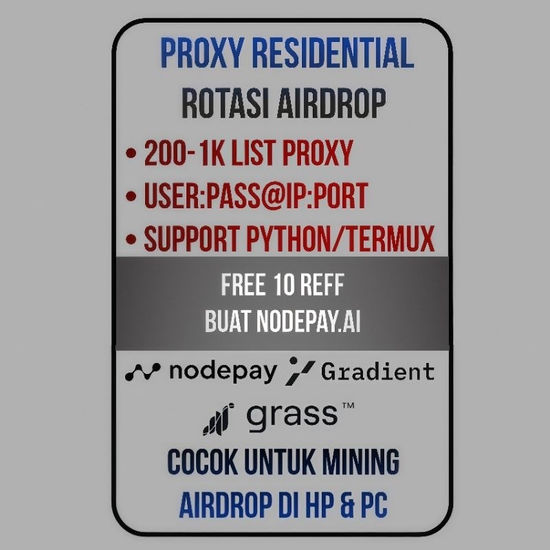 Proxy Residential GRASS Airdrop