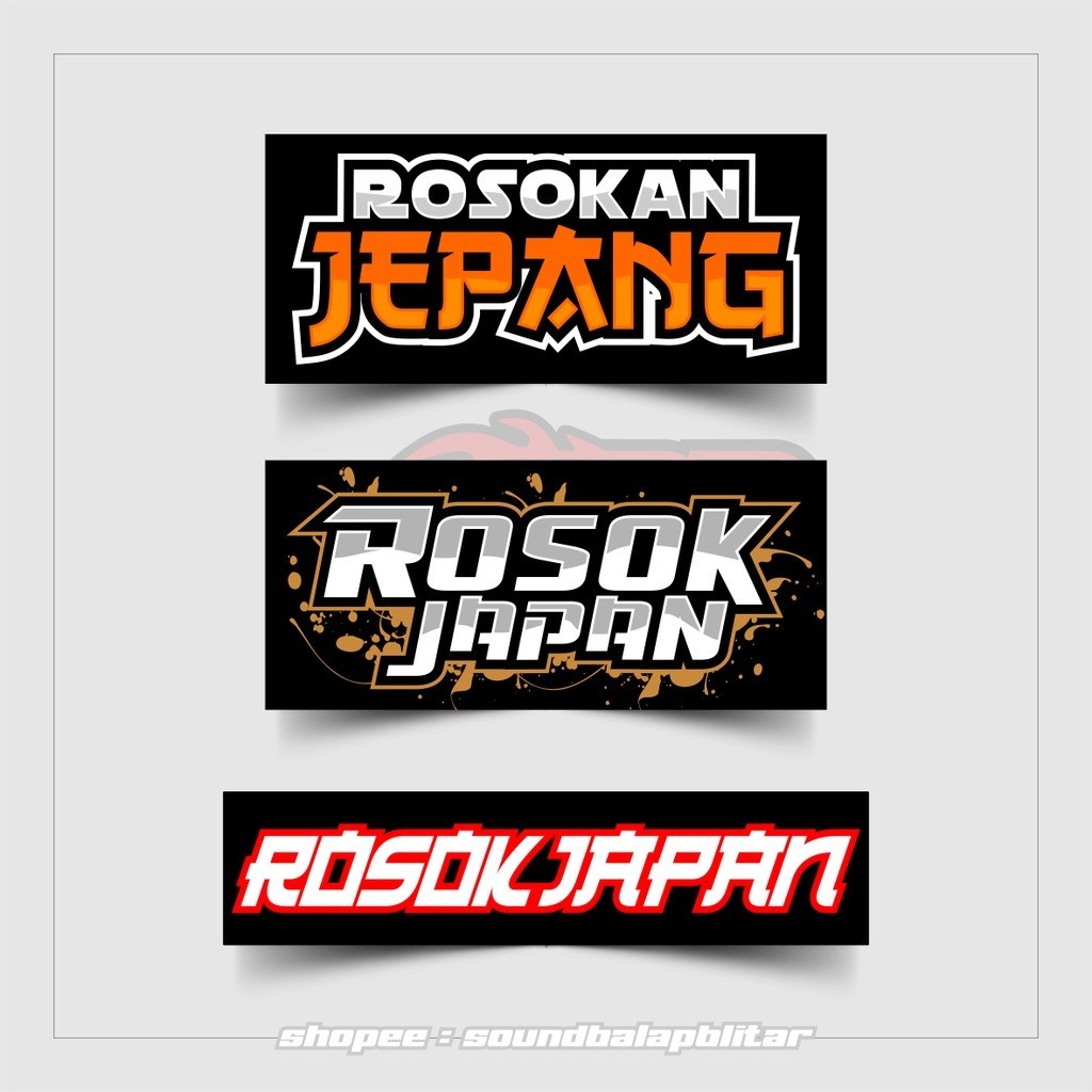

Cetak Kilat - Stiker Rosok Japan Rosokan Jepang Vynil Anti Air Bijian