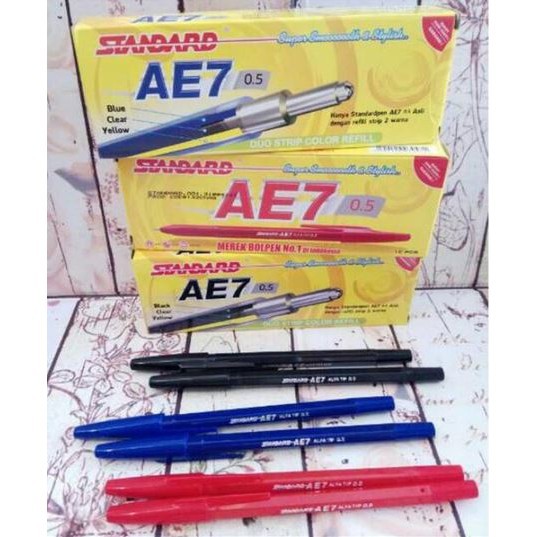 

Pen / Pulpen / Bolpoint STANDARD AE7 (12 pcs)