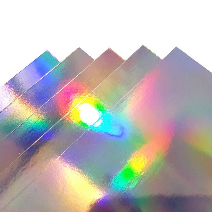 Kertas Hologram Perak 300 gsm Plano - Paper Silver