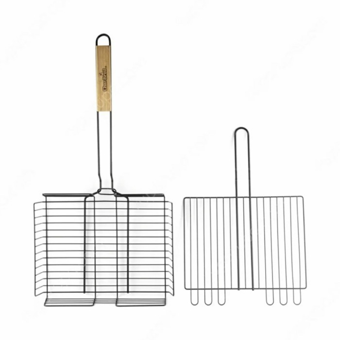 penjepit daging panggang bbq char broil grilling basket