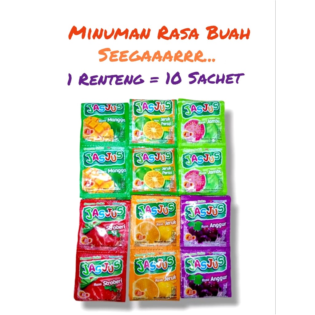 

Jasjus Minuman Buah Segar Instant Netto 8 gr