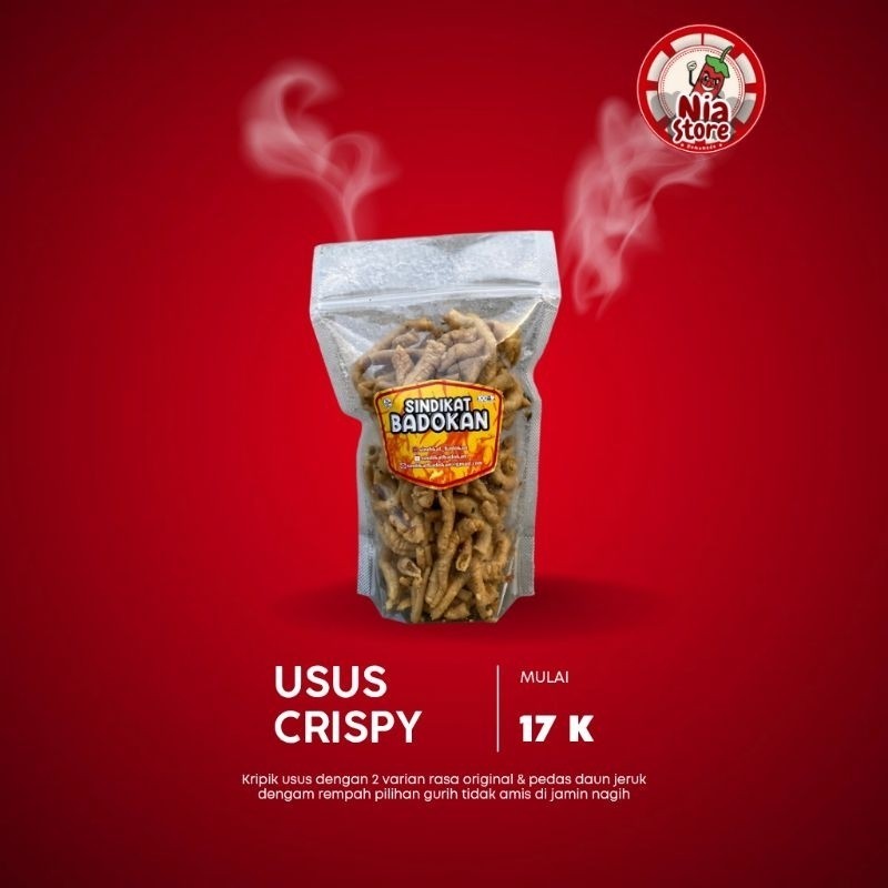 

keripik Usus nia store keripik usus original dan pedas daun jeruk keripik usus daun jeruk usus crispy cod