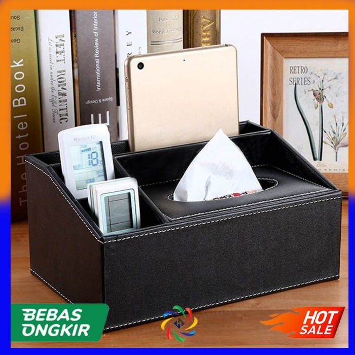 A C 3 4 0 2 Kotak Tisu Kulit Multifungsi Tissue Box Organizer