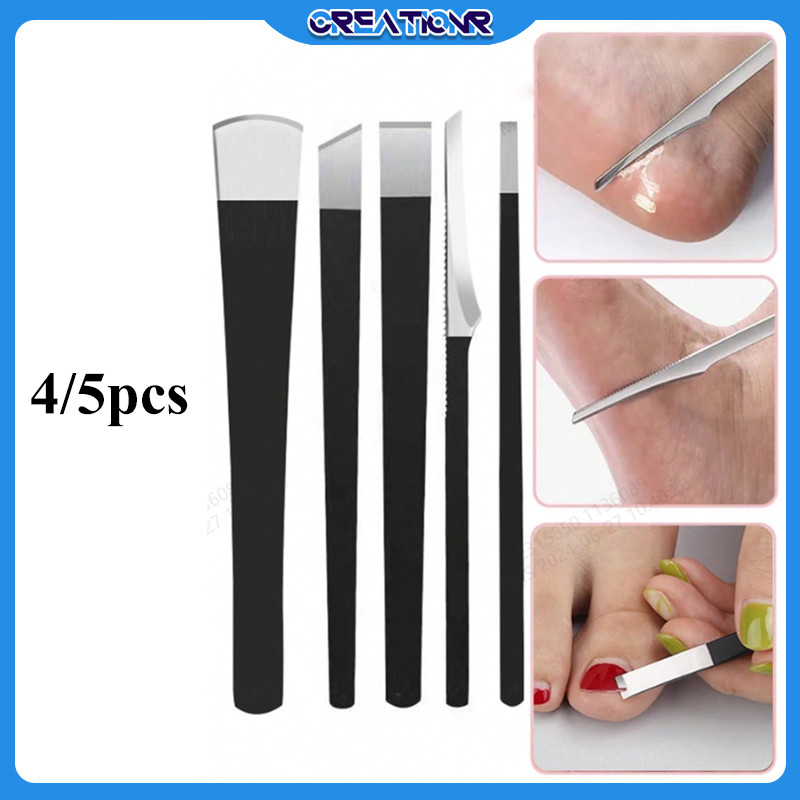 4/5pcs Pisau Kuku Cantengan/manicure Pedicure Set/pisau Potong Kuku Cantengan/set Pedicure Manicure 