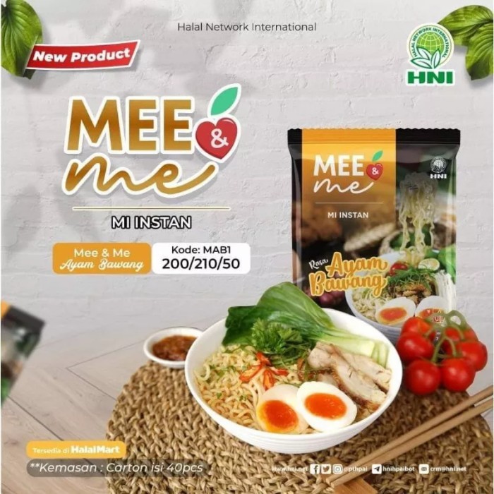 

Mee n me mi instan sehat dari HNI isi 10 pcs