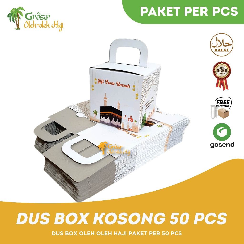 

Dus Box Kosong Unik Oleh Oleh Haji dan Umroh isi 50 pcs