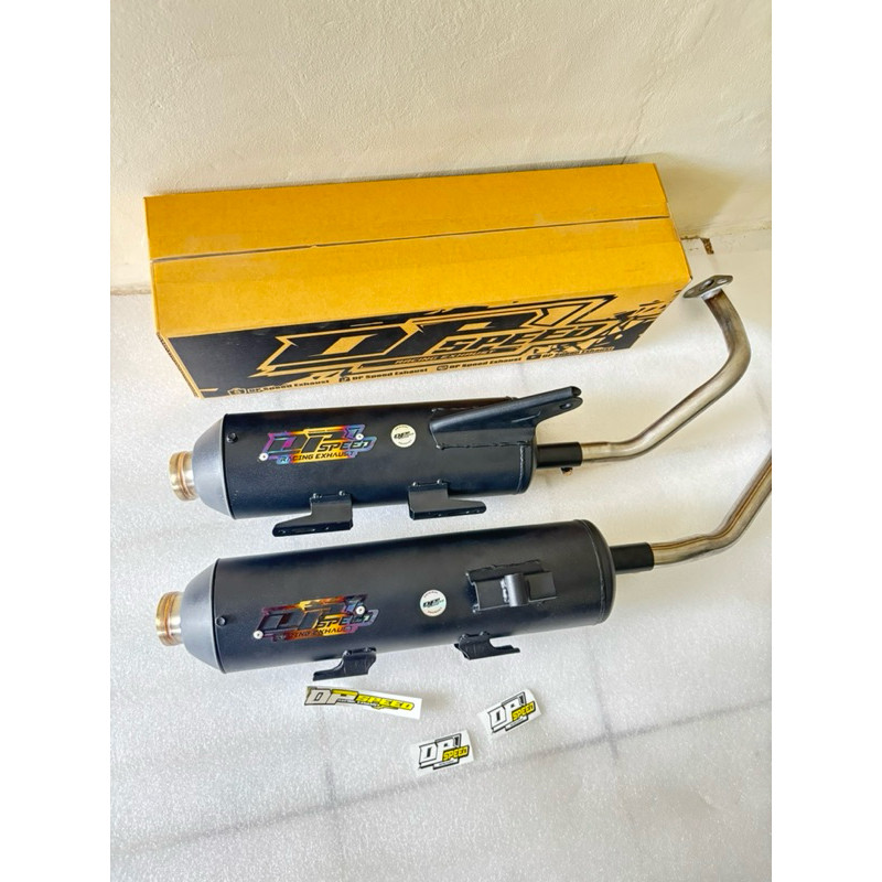 Knalpot MONCONG SHIJIRO DP_SPEED EXHAUST Fullsiatem motor beat scoopy vario mio nmax aerox pcx  dll