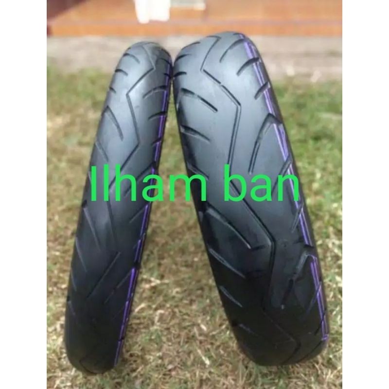 sepasang ban seken tubles IRC ukuran 90/80 120/70 ring 17