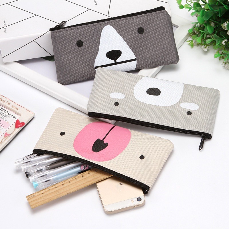 

KOTAK PENSIL | TEMPAT PENSIL KANVAS KAIN MOTIF BEAR LUCU