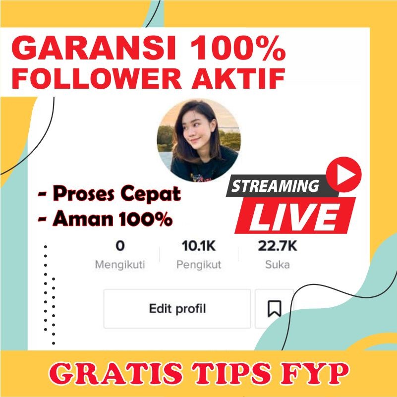 AKUN TIKTOK FOLLOWERS REAL INDO 30-40k