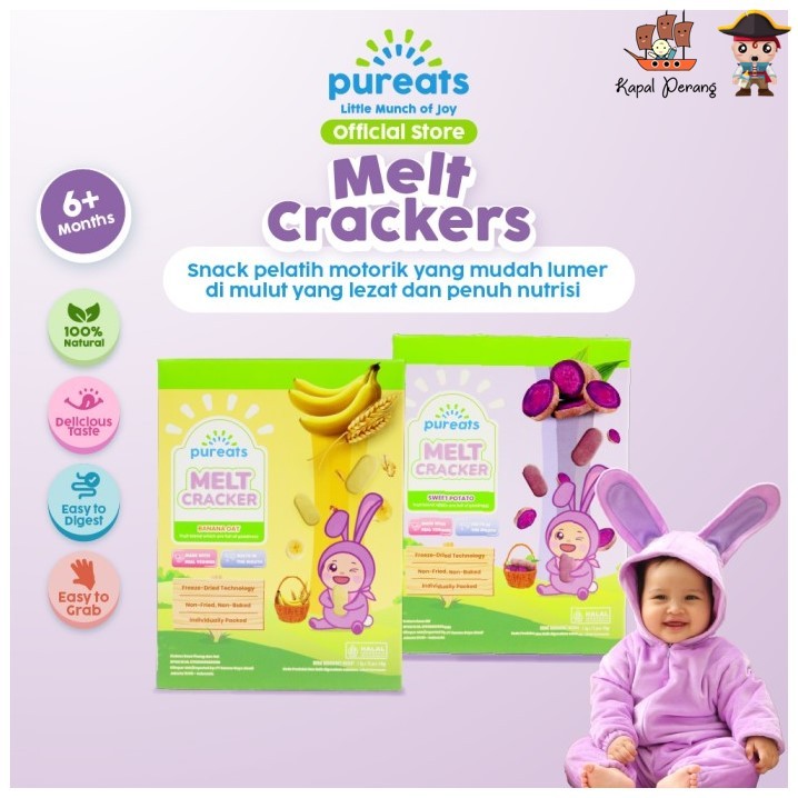 Pureats Melt Cracker - Banana Oat 18 gram