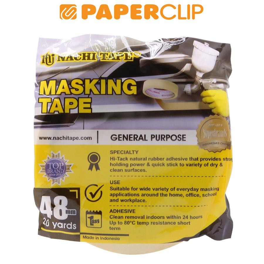 

LAKBAN KERTAS / MASKING TAPE NACHI 48MM 20YARD