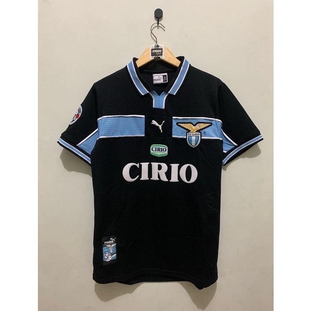 Jersey Bola GO Grade Ori Retro Lazio Home Cirio 1999 2000 Murah High Quality