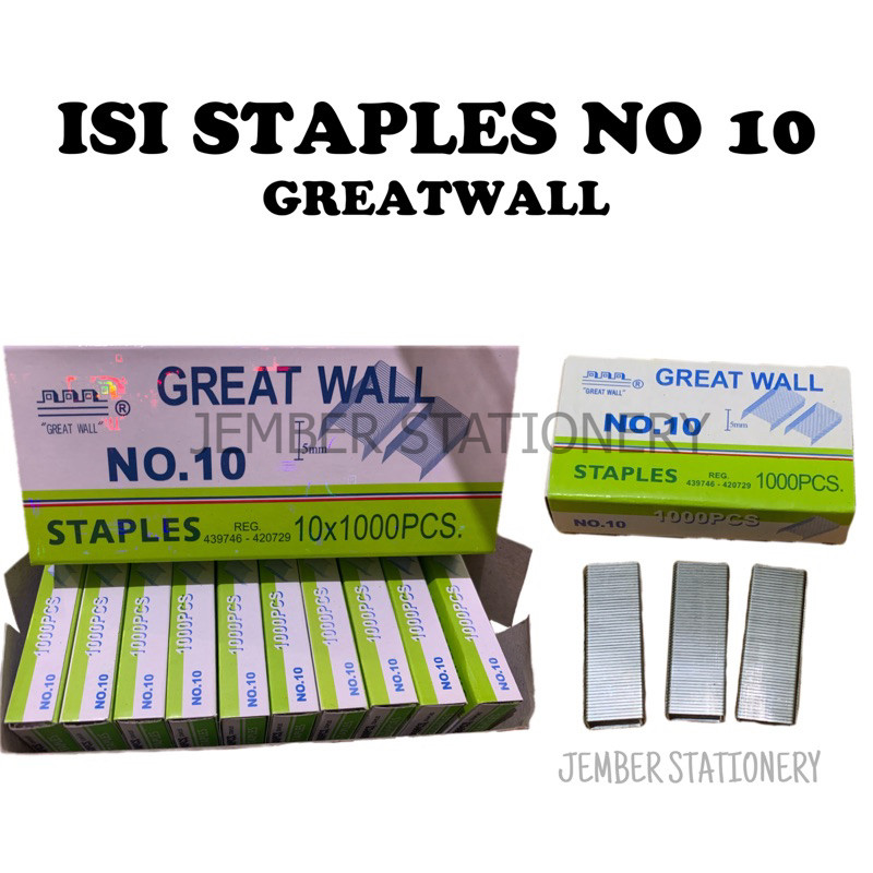 

(1slop) ISI STAPLES GREAT WALL No 10