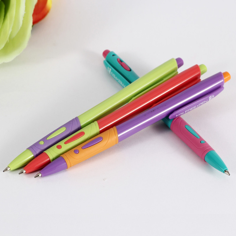 

8 Pcs/Set Plastic Ballpoint Pen Blue Ink Office Accessories Material Escolar Writing Supply Mark 0.7mm Canetas School Stationery