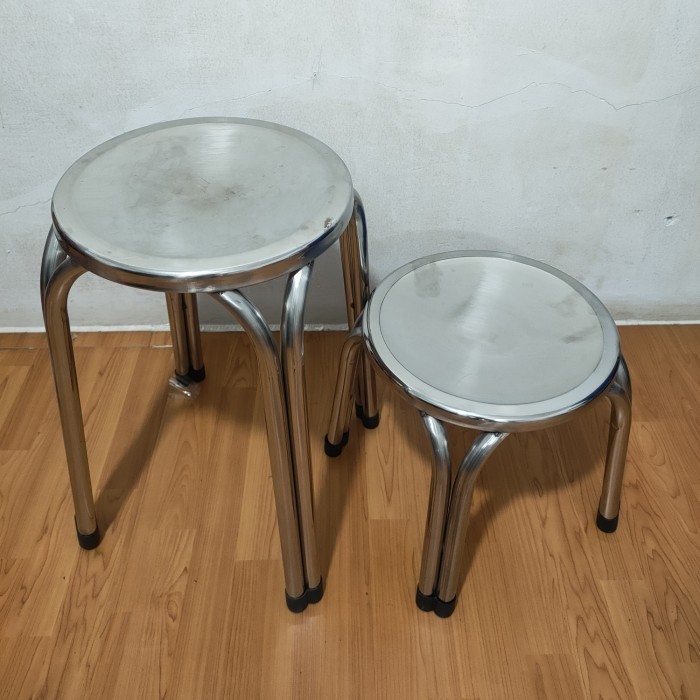 KURSI STAINLESS/KURSI BAKSO - Stainless, 30 CM