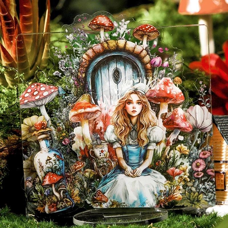 

Mr. Paper, Fairy Tale Theme Mermaid Stickers,Student Handmade Scrapbook Notebook Phone Case Diary Decoration Stationery Stickers