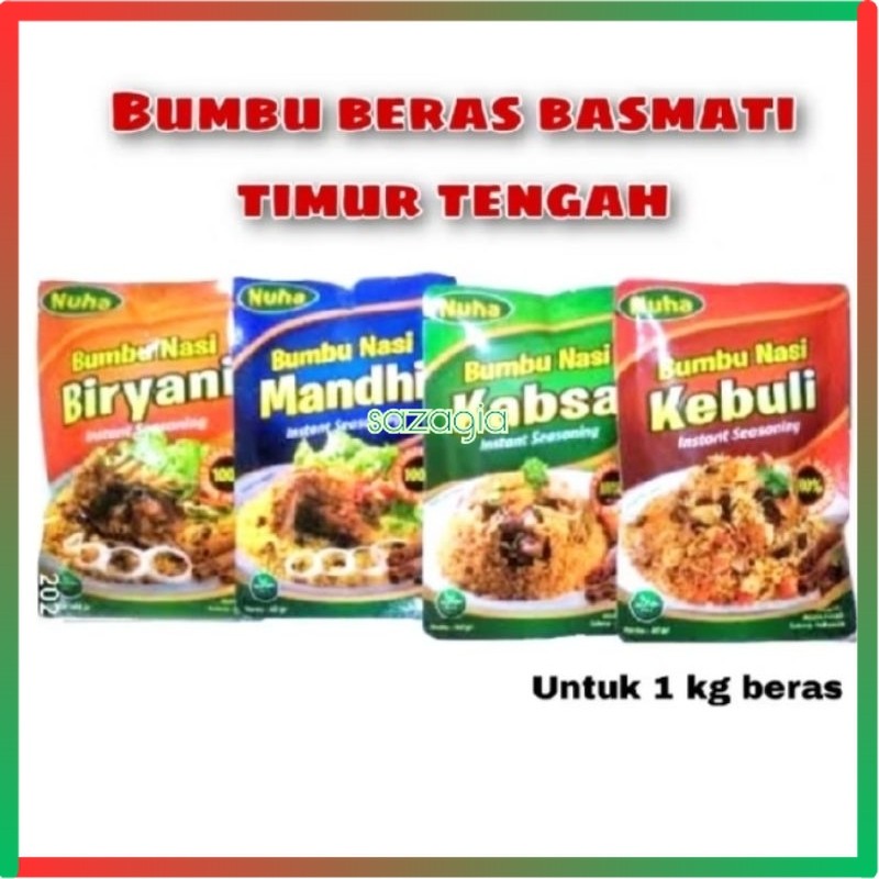 

(SG) Bumbu Beras Basmati Arab Timur Tengah Nasi Instant 100% Non Pengawet