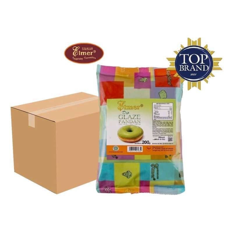 

Elmer Dip Glaze Pandan Pouch 1 Karton @ ( 12 x 200gr ) x 5 Bag | Horeca & Bakery Supply