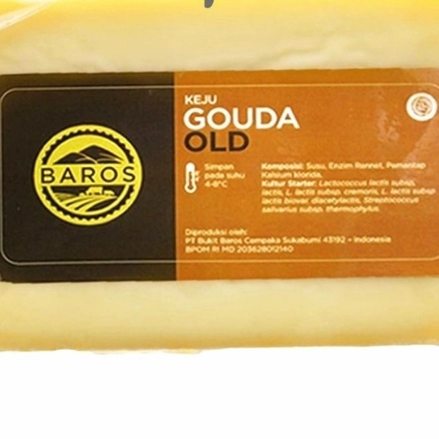 

keju gouda old baros 250 gr cheese gouda