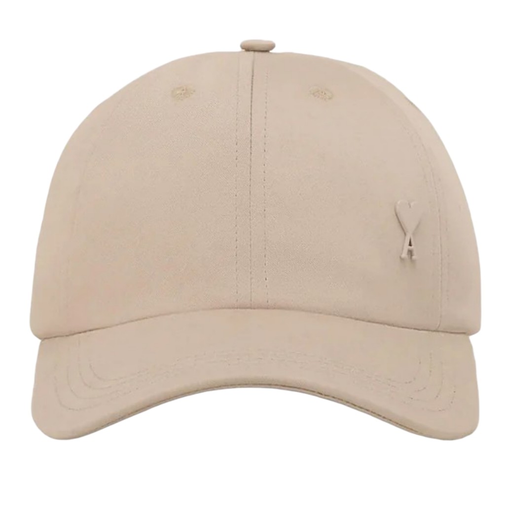 Ami Paris Twill Stud Beige Cap / Topi Branded Original