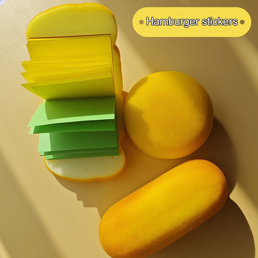 

Burger Sandwichs Diary Shape Memo Pad Sticky Note Novelty Burger Shaped Note Paper Unique Mini Notes Memo Pad For School Student
