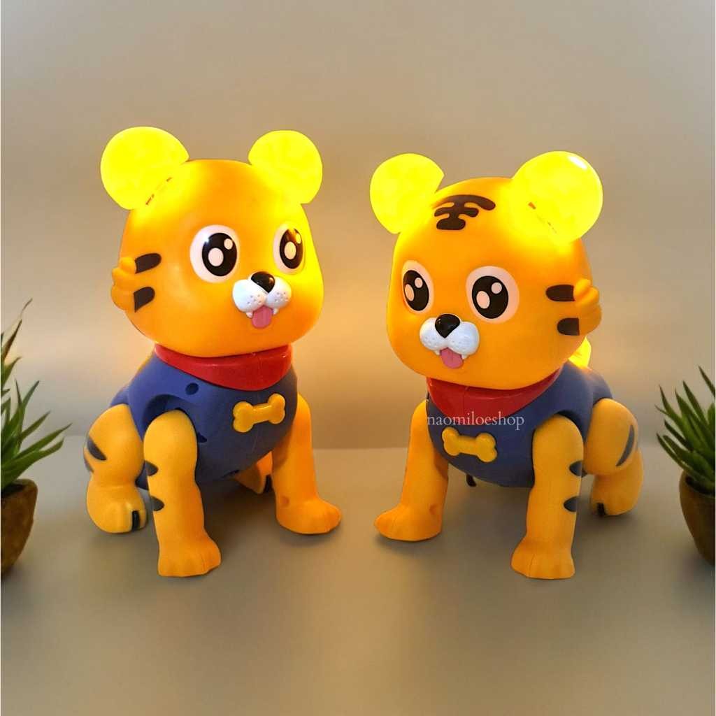 ZARISHOP.ID Mainan Robot Harimau Berjalan & Melompat Lovely Jumping Tiger Mainan Anak