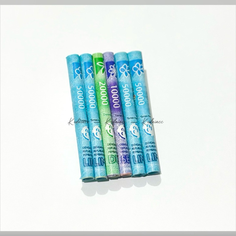 replika uang mainan gulungan hiasan mahar glossy