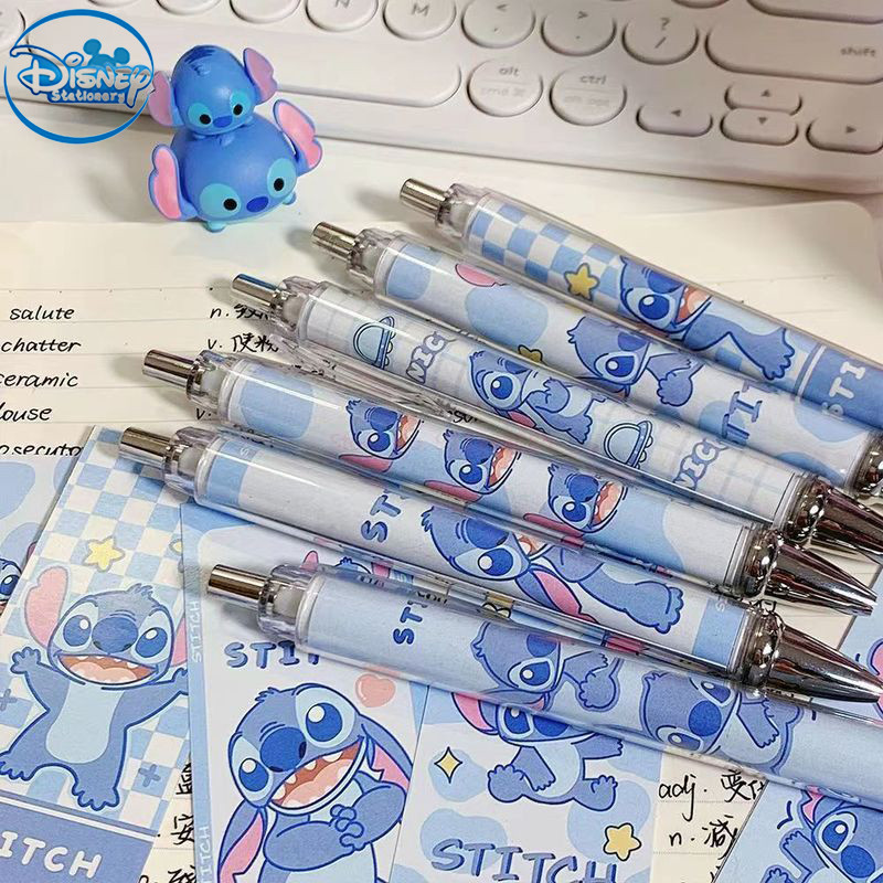 

Disney 10-20 Pcs Gel Pen Cartoonstitch0.5 Lack Ink Signature Pen Office School Writing Supplies Stationery Children Festivalgift