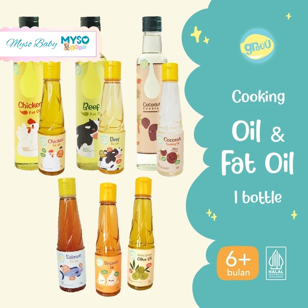

Grouu Cooking oil MPASI 6M+ Olive oil Fat oil Minyak lemak bayi BB Booster