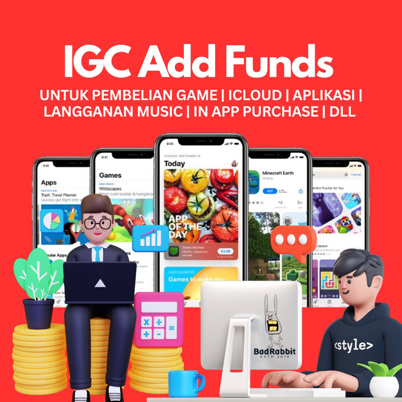 Saldo Itunes Gift Card IGC Add Funds Untuk Region Indonesia