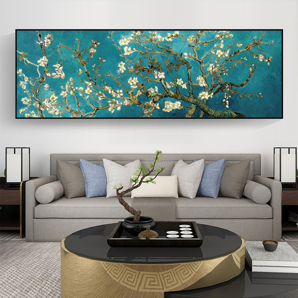 

Van Gogh Famous Almond Blossom Oil Painting Reproduction Poster And Prints Canvas Wall Art Flower Picture Decor For Living Room