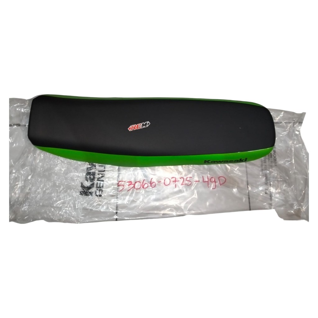53066-0725-49D SADEL SEDEL JOK ASSY BLACK GREEN HITAM HIJAU KLX 150 BF KLX 150BF ORI ORIGINAL KAWASA