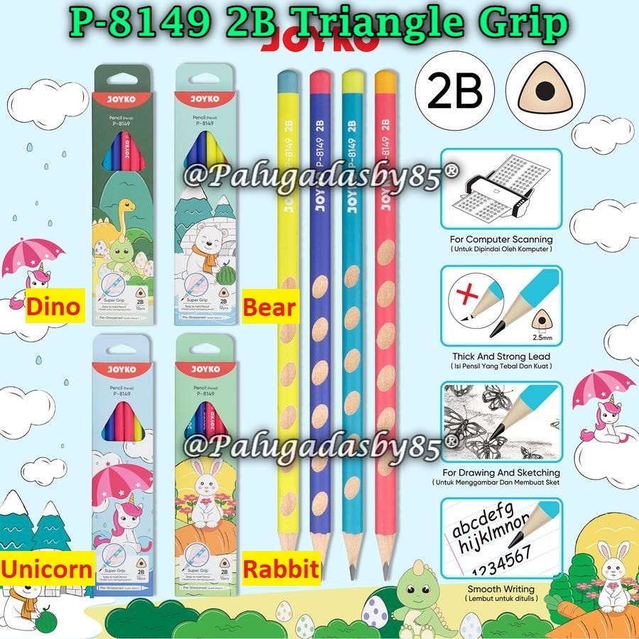 

(1 Pak Isi 12 Pcs) Pensil JOYKO P-8149 2B / Pencil Pensil Joyko P-8149 2B (1 Pak Isi 12 Pcs)