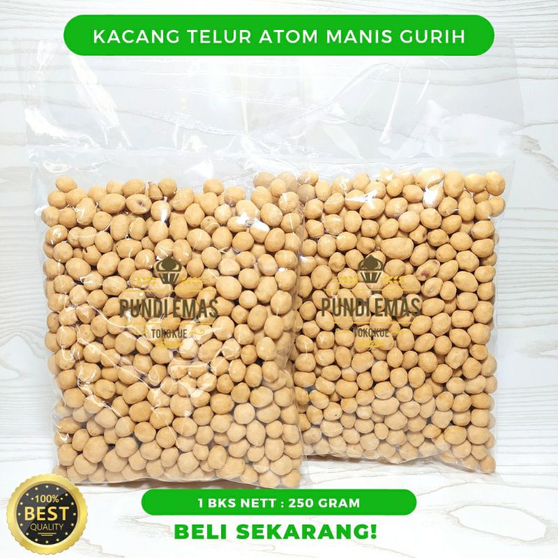 

Kacang Atom 1kg / Kacang Telur Atom Oven Panggang / Makanan Ringan Terlaris