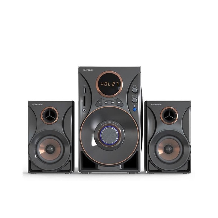 Salon Aktif Polytron Speaker Bluetooth USB Remote Extra Bass Original