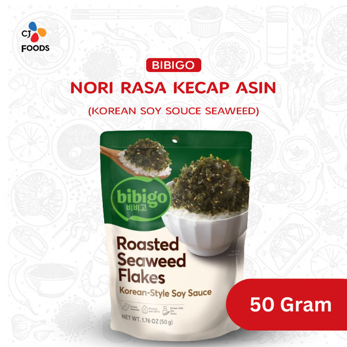 

[[PROMO]]New BIBIGO Nori Rasa Kecap Asin / Korean Soy Sauce Seaweed 50 Gram