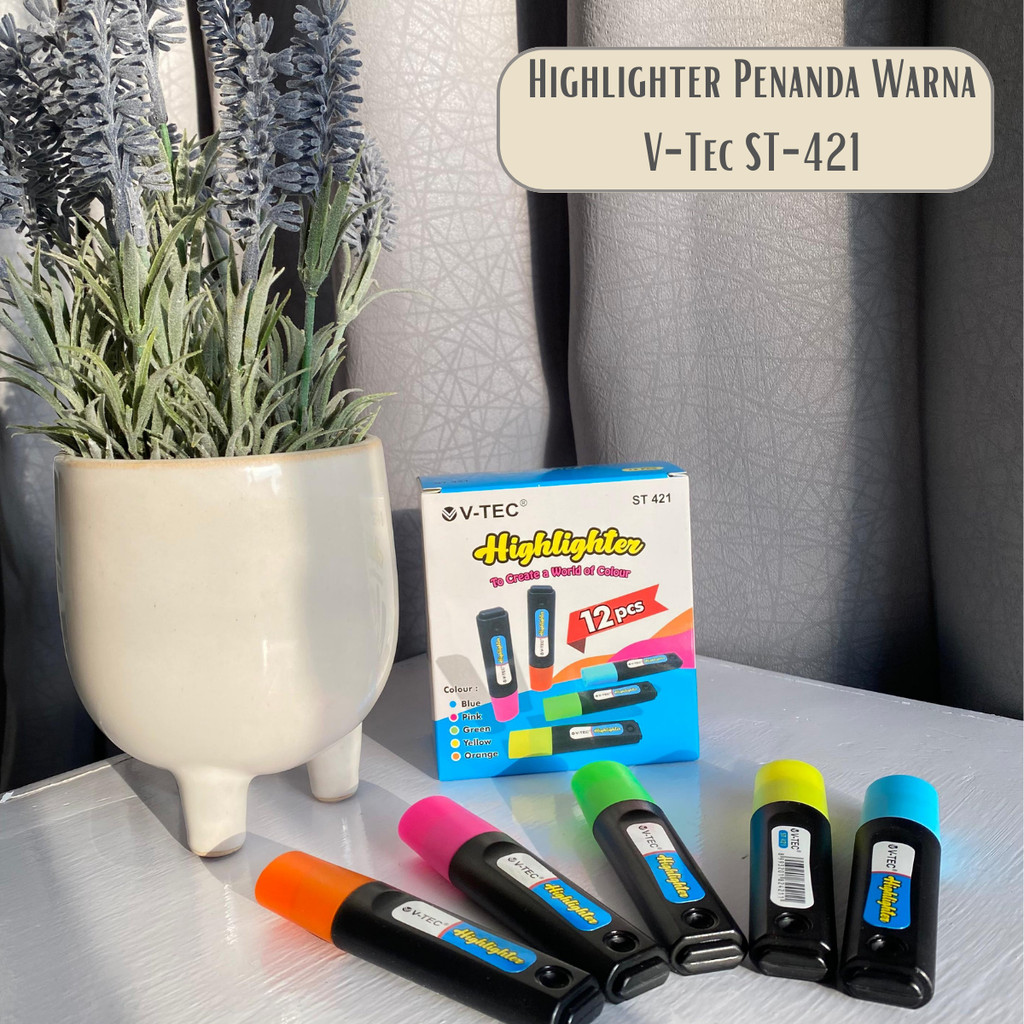 

[ATK88] Highlighter Stabilo Penanda Catatan Fluorencent V-Tec ST-421